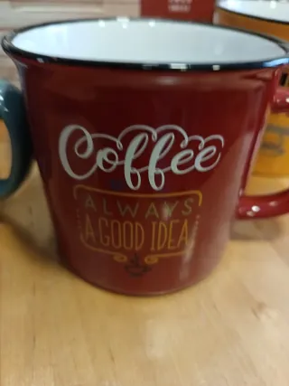 Lote 3 Tazas Mug  porcelana esmaltada