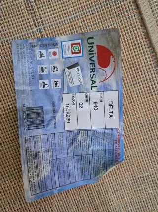 Alfombra Beige y Naranja Moderna