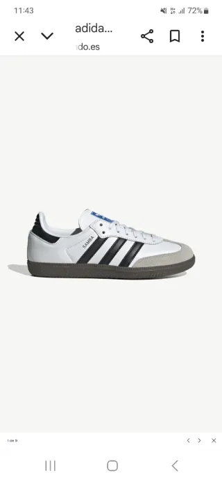 Adidas Samba Blancas y Negras Llevo a Madrid