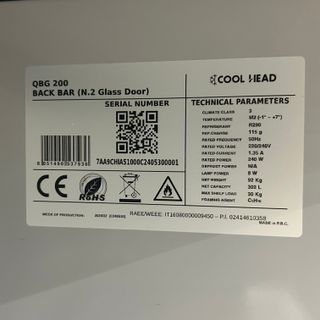 BAJO MOSTRADOR 2P QBG200 - COOL HEAD