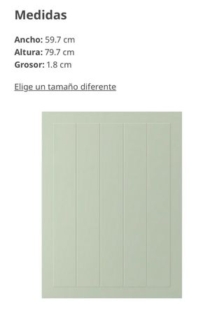 Puerta STENSUND IKEA verde 60x80