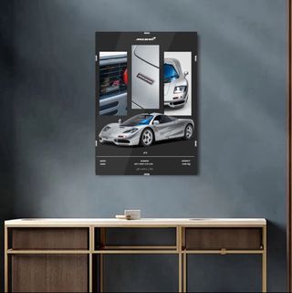 Poster McLaren F1 - 30x40 con Clip Frame