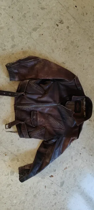 Giubbotto vintage anni 80 marrone