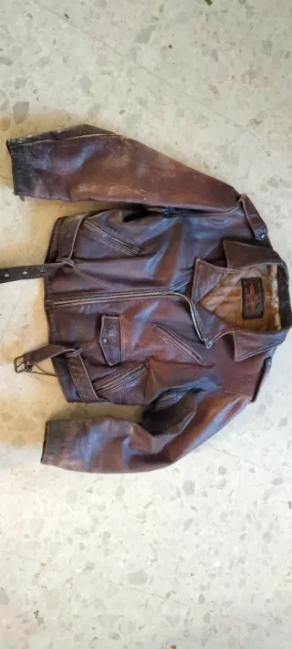 Giubbotto vintage anni 80 marrone