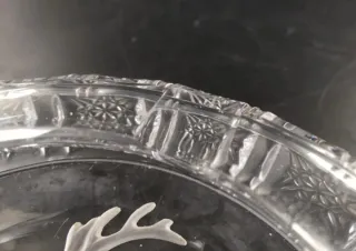 Cenicero Cristal Labrado Ciervo