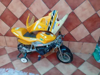 Mini Moto Infantil Amarilla