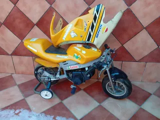 Mini Moto Infantil Amarilla