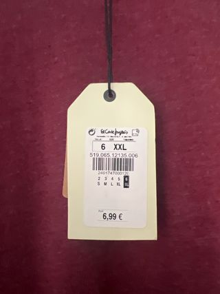 Camiseta burdeos COTTON