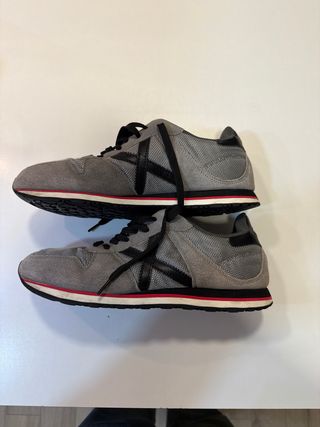 Zapatillas Munich grises y negras