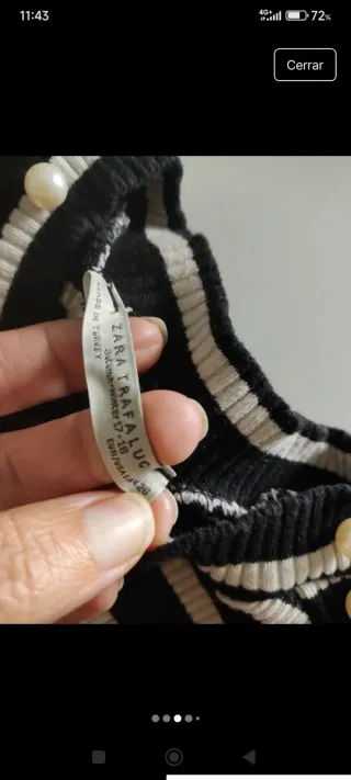 Jersey Zara Rayas Talla XS