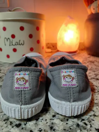 Zapatillas Pisamonas niño/niña gris