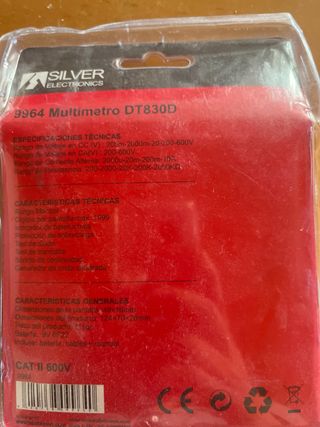 Multímetro Silver DT830D