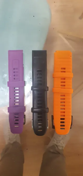 Correas Fenix 5/6/7 22mm (Negro, Naranja, Morado)