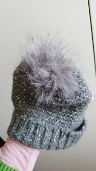 Set Sciarpa e Berretto Lana Glitter