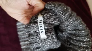 Set Sciarpa e Berretto Lana Glitter