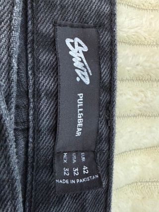 Pantalones Baggy Pull&Bear Grises Rotos