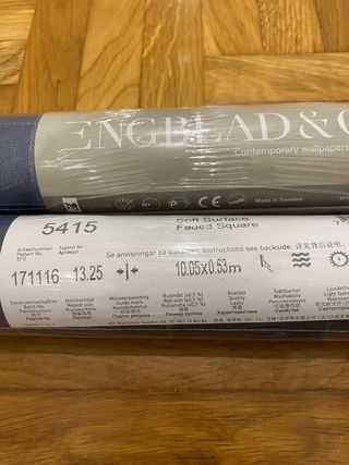 2 Rollos Papel Pintado Engelblad & Co