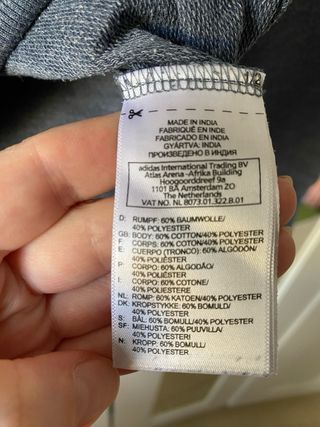 Sudadera Reebok Gris Talla S