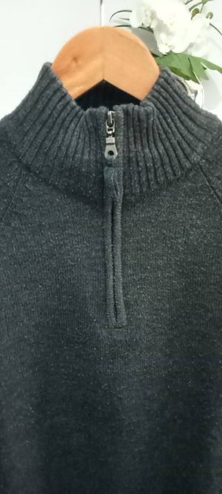 Camisola EssentialsMO Cinzenta com fecho