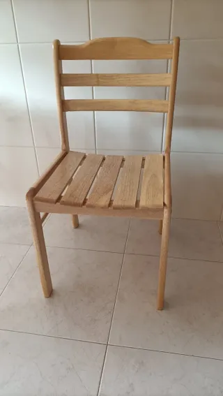 4 Sillas Madera Maciza Nuevas