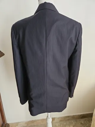 Giacca elegante donna blu a righe