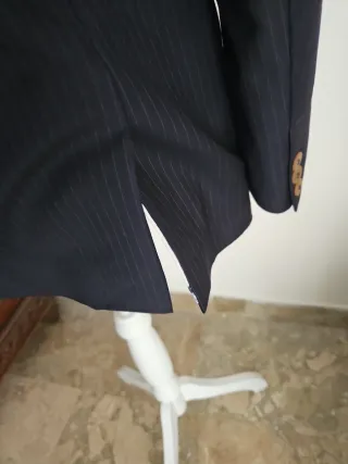 Giacca elegante donna blu a righe