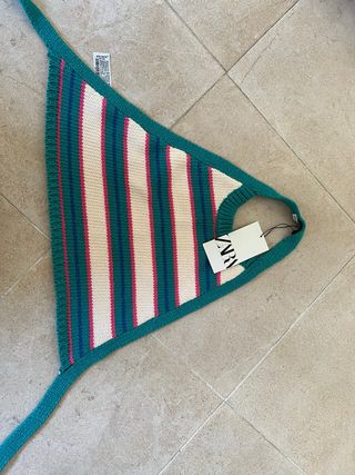 Top Zara tirantes espalda descubierta T.M