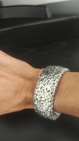 Pulsera ancha Tous plata