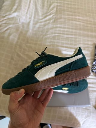 Zapatillas Puma Palermo Verde y Blanco