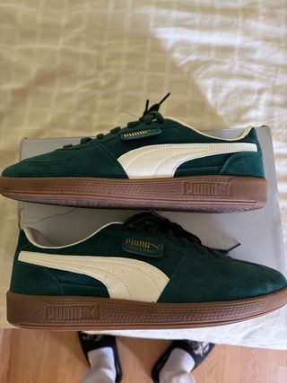 Zapatillas Puma Palermo Verde y Blanco