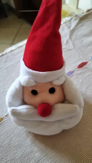 Addobbi Natalizi Babbo Natale Tessuto