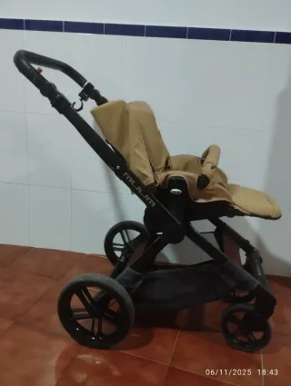Carrito Bebé + Silla Coche + Capazo Beige JANE MUU