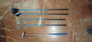 Bolsa Golf Zurdo NIÑO aprox 9 años + Palos + tiall