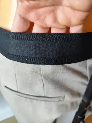 Pantalones rectos beige