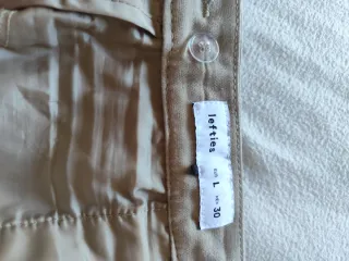 Pantalones rectos beige