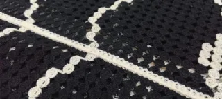 Camisa crochet estilo Chanel