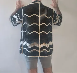 Camisa crochet estilo Chanel