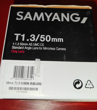 Obiettivo Samyang NUOVO T1.3/50mm 1:1:3 as umc cs