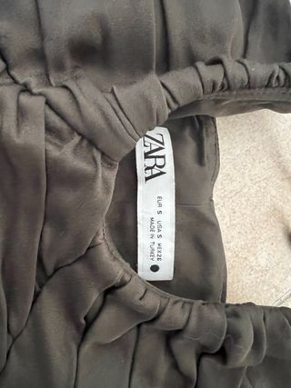 Top Zara Talla S Verde Oliva