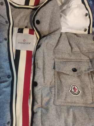 Abrigo Chaquetón Moncler Gris Talla M