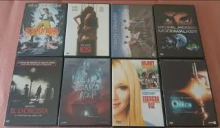 Películas DVD a 8€ cada una