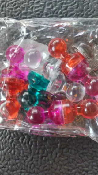 Imanes decorativos de colores