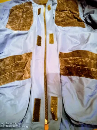 Chaleco cortavientos caza/tiro azul