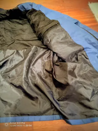 Chaleco cortavientos caza/tiro azul