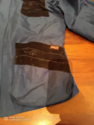 Chaleco cortavientos caza/tiro azul