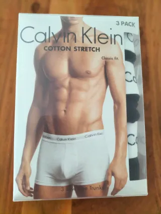 Calzoncillos Calvin Klein Negro Talla M (3 Unidade