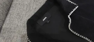 Camisa Jaspal Algodón Negra bordada