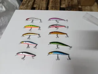 10 Señuelos Minnow Flotantes"""""" Lote Oferta""""