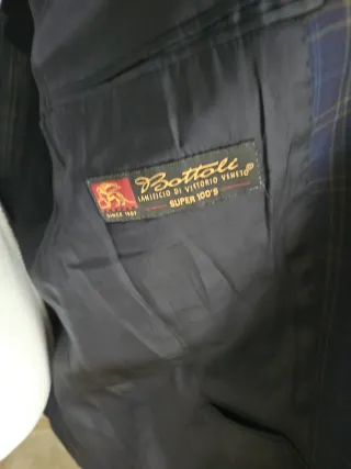 Giacca uomo blu elegante a quadri