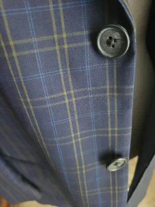 Giacca uomo blu elegante a quadri